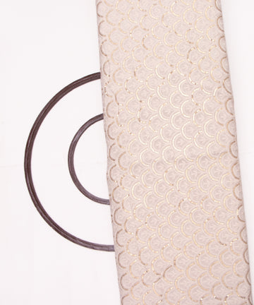 White Colour Sequin Embroidery 60 Gram Dyeable Pure Viscose Georgette Fabric